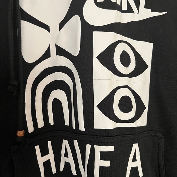 Have a Nike Day French Terry Nike  Pullover Hoodie DQ4171-010 Black - Picture 2 of 4